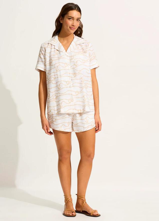 Set Sail Short Sleeve Shirt - Ecru offers at $129.95 in Seafolly