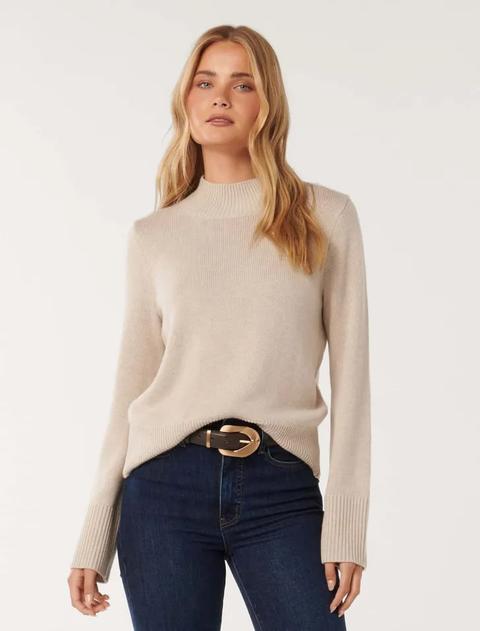 Poppy Stand-Neck Jumper offers at $89.99 in Forever New