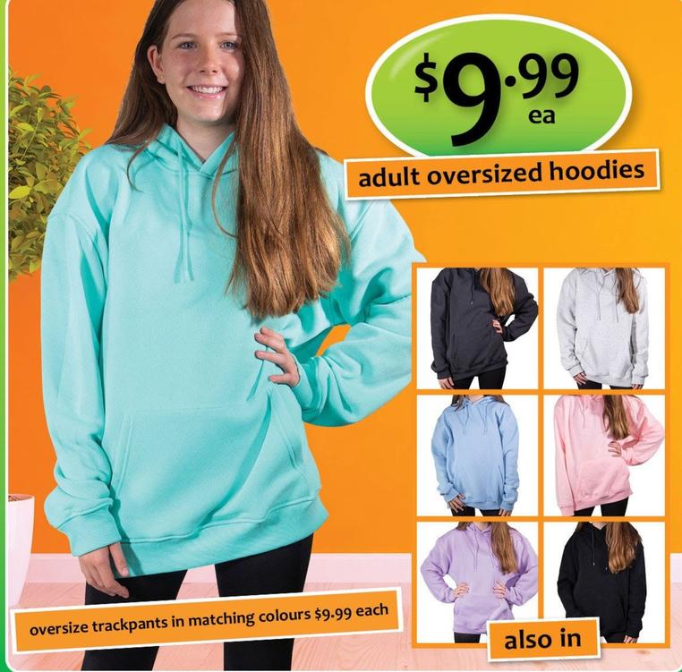 Adult Oversized Hoodies offers at $9.99 in Shiploads