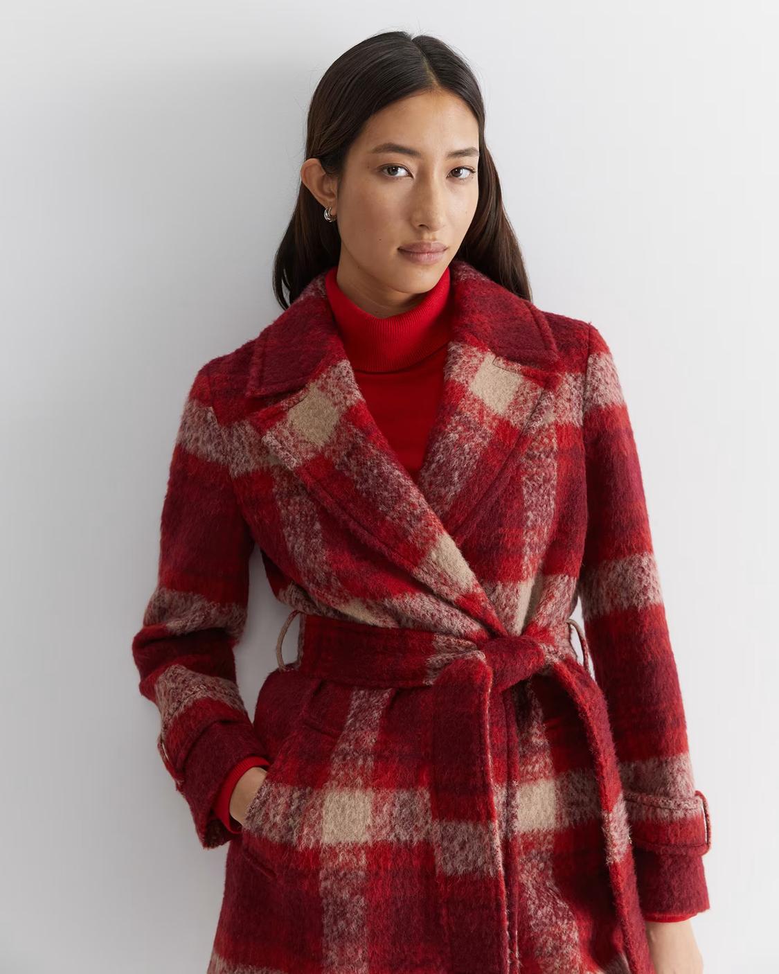 Colette Check Coat offers at $499.99 in Sportscraft