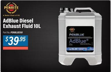 Penrite - Adblue Diesel Exhaust Fluid 10l offers at $39.95 in Burson Auto Parts