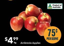 Ambrosia Apples offers at $4.99 in Ritchies