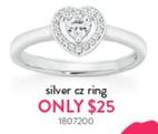 Silver Cz Ring offers at $25 in Goldmark