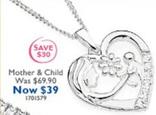 Mother & Child Pendant offers at $39 in Prouds