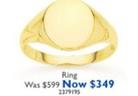 Ring offers at $349 in Prouds