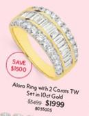 Alora Ring With 2 Carats Tw Set In 10 Ct Gold offers at $1999 in Angus & Coote