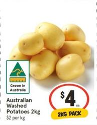 Australian Washed Potatoes 2kg offers at $4 in IGA