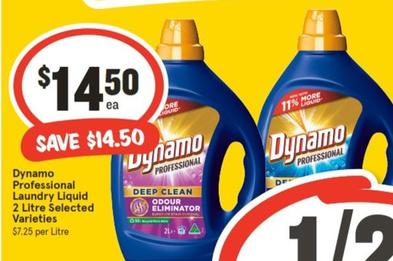 Dynamo - Professional Laundry Liquid 2 Litre Selected Varieties offers at $14.5 in IGA