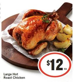 Large Hot Roast Chicken offers at $12 in IGA