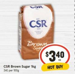 Csr - Brown Sugar 1kg offers at $3.4 in IGA