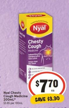 Nyal - Chesty Cough Medicine 200ml offers at $7.7 in IGA