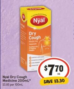 Nyal - Dry Cough Medicine 200ml offers at $7.7 in IGA