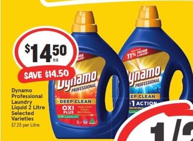 Dynamo - Professional Laundry Liquid 2 Litre Selected Varieties offers at $14.5 in IGA