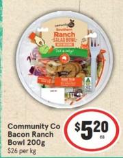 Community Co - Bacon Ranch Bowl 200g offers at $5.2 in IGA