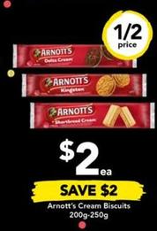Arnott's - Cream Biscuits 200g-250g offers at $2 in Drakes