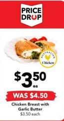 Chicken Breast With Garlic Butter offers at $3.5 in Drakes