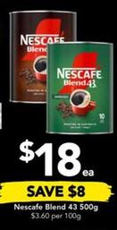 Coffee offers at $18 in Drakes