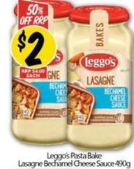Leggo's - Pasta Bake Lasagne Bechamel Cheese Sauce 490g offers at $2 in NQR