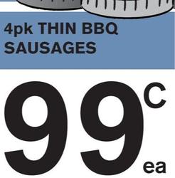Sausage offers at $0.99 in Fresh&Save