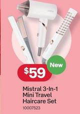 Mistral 3-in-1 Mini Travel Haircare Set offers at $59 in Australia Post