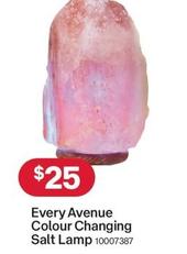 Every Avenue Colour Changing Salt Lamp offers at $25 in Australia Post