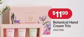 Botanical - Hand Cream Trio offers at $11.99 in Australia Post