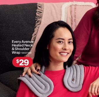 Every Avenue Heated Neck & Shoulder Wrap offers at $29 in Australia Post