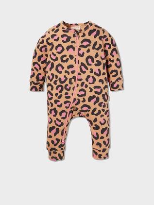 Baby Organic Leopard Onesie offers at $35 in Peter Alexander