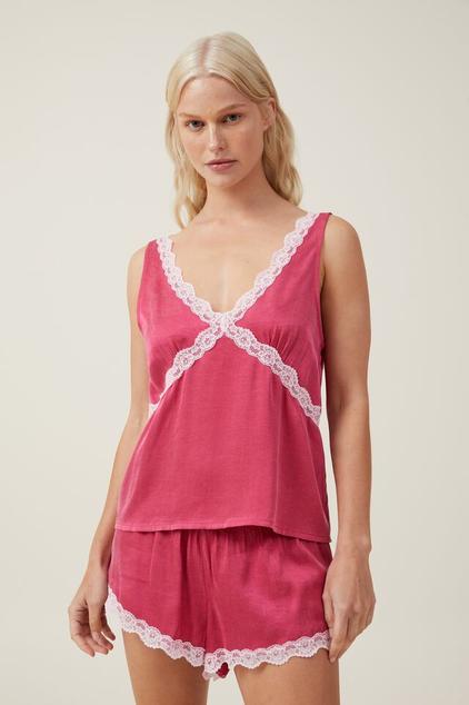 Staycay Lace Trim Cami Set offers at $59.99 in Cotton On Body