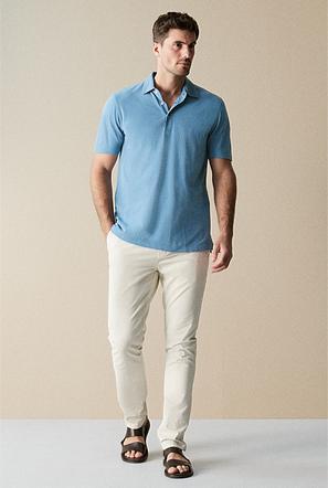 COTTON HERRINGBONE JACQUARD POLO offers at $99.95 in Trenery