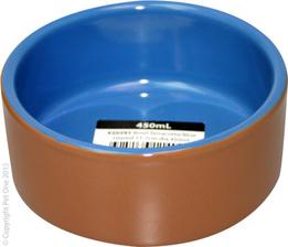 Pet One Small Animal Bowl Blue Glazed Terracotta offers at $10.99 in PetO