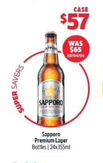 Beer offers at $57 in BWS