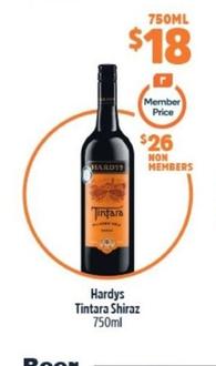 Hardys - Tintara Shiraz 750ml offers at $18 in BWS