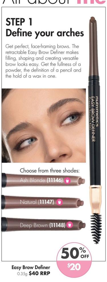 Easy Brow Definer offers at $20 in Nutrimetics
