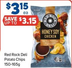 Red Rock Deli - Potato Chips 150-165g offers at $3.15 in Foodland