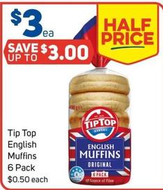 Muffin offers at $3 in Foodland