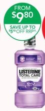 Listerine - Total Care Mouthwash 1 litre offers at $9.8 in TerryWhite Chemmart