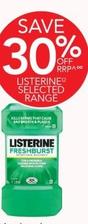 Listerine - FreshBurst Mouthwash 1 litre offers at $9.8 in TerryWhite Chemmart