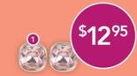 Wicked Sista - Cushion Crystal Studs Soft Pink/Silver  offers at $12.95 in TerryWhite Chemmart