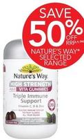Nature's Way - High Strength Adult Vita Gummies Triple Immune Support 50 Pastilles offers at $12.49 in TerryWhite Chemmart