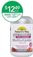 Nature's Way - High Strength Adult Vita Gummies Multivitamin + Minerals 65 Pastilles offers at $12.49 in TerryWhite Chemmart