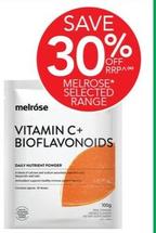 Melrose - Vitamin C+ Bioflavonoids 100g offers at $16.39 in TerryWhite Chemmart