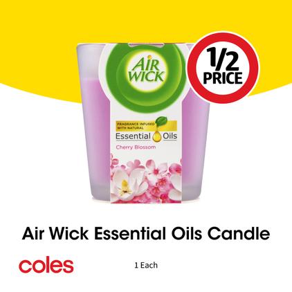 Air Wick Essential Oils Candle  offers at $4 in Coles