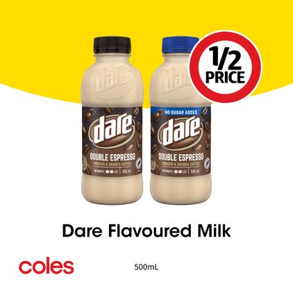 Dare Flavoured Milk  offers at $2.08 in Coles