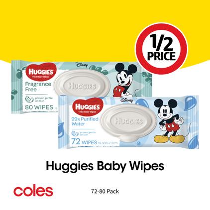 Huggies Baby Wipes offers at $2.5 in Coles
