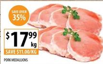 Pork Medallions offers at $17.99 in Supabarn
