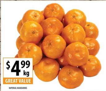 Mandarins offers at $4.99 in Supabarn
