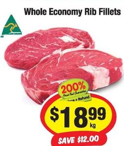 Whole Economy Rib Fillets offers at $18.99 in CORNETTS