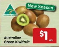 Australian Green Kiwifruit offers at $1 in SPAR