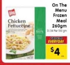 Frozen meals offers at $4 in SPAR